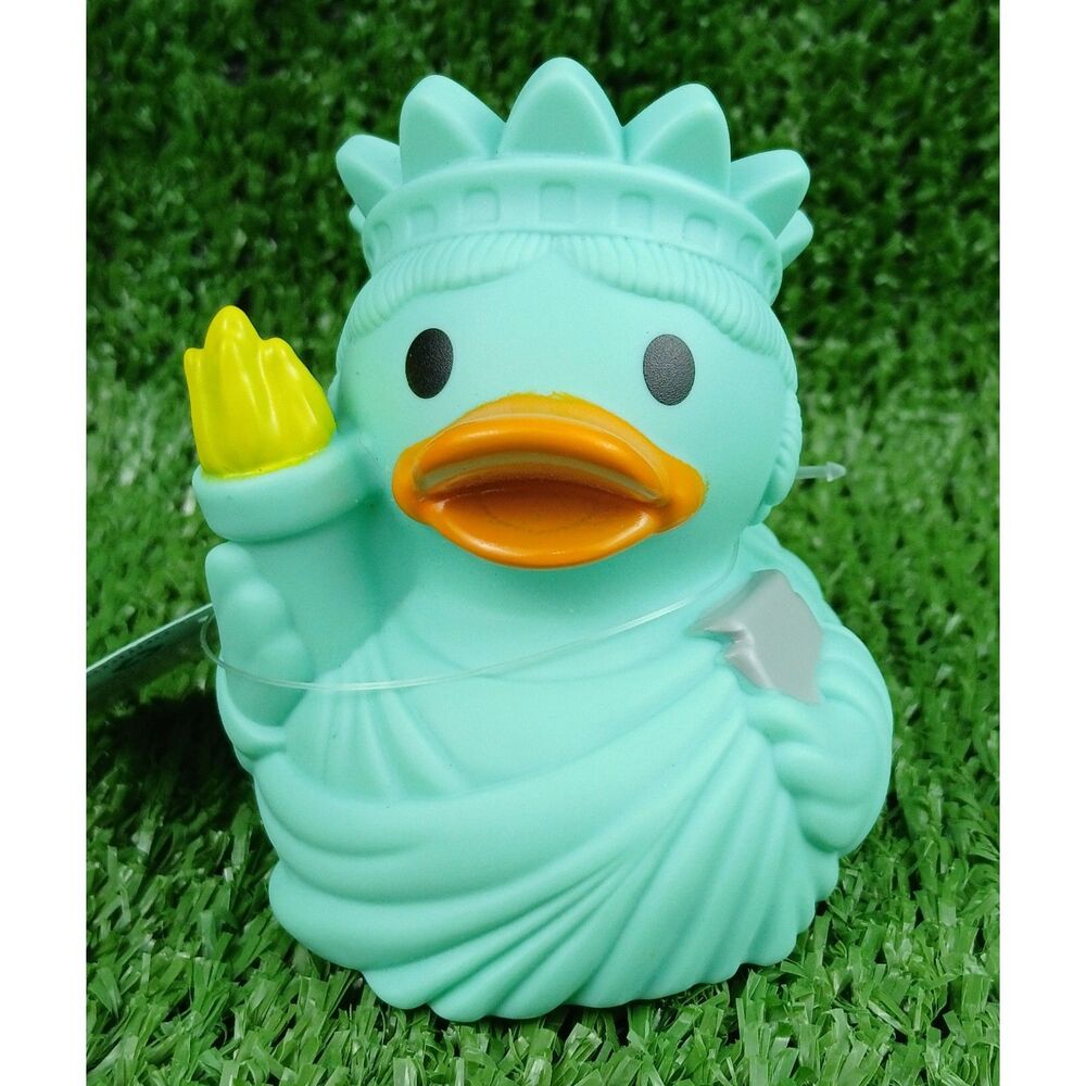 Lady Liberty Rubber Ducky Infantino Patriotic Fun Time Duck Wild Ones Bath Toy